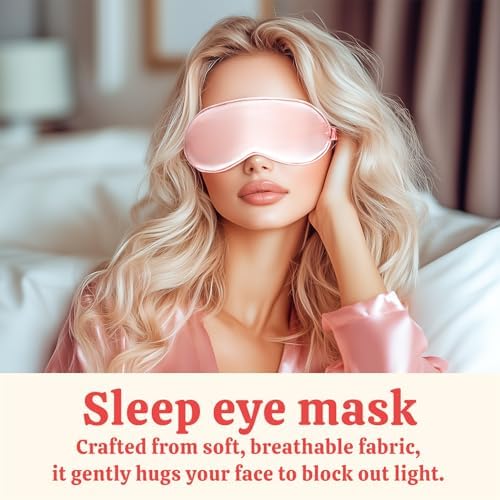 Body & Earth Gifts for Women Rose Spa Gift Sets for Birthday, 8 Pcs Gift for Women, Self Care Kit for Tumbler, Eye Mask, Mothers Day Gifts - Image 6