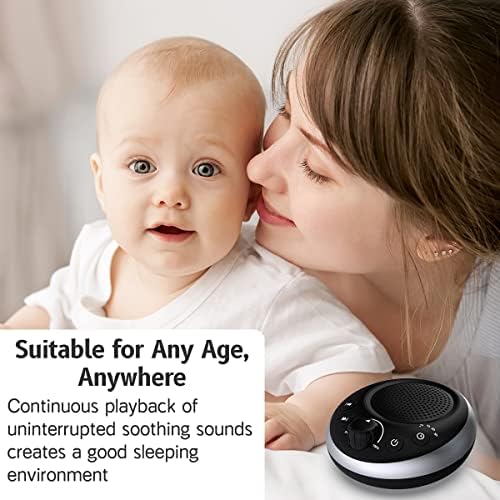 Sound Machine Loud White Noise Machine Nonstop Brown Noise Sleep Machine 30 Soothing Sounds for Baby Kids Adults Pink Noise Sounds Machine 36-Level Vol 4 Timer Memory Function for Home Travel Office - Image 5