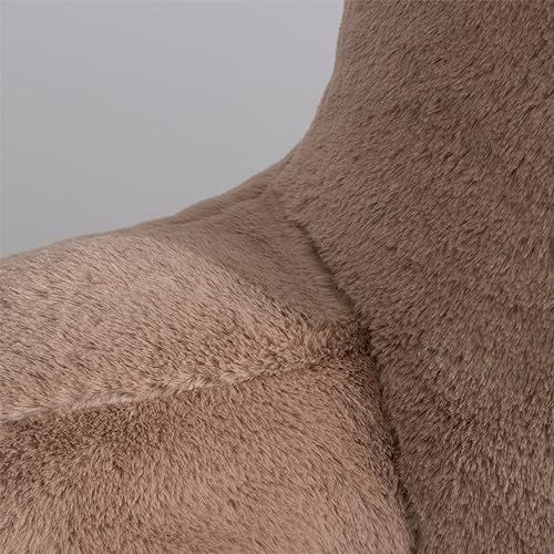 Aimuan Reading Pillow Bed Rest Pillow with Arms Rabbit Fur Cushion for Adults Teens Incline Rest Sitting up & Sleeping Snoring Pillow with Pregnancy Lumbar Back Support (Standard, Khaki) - Image 6