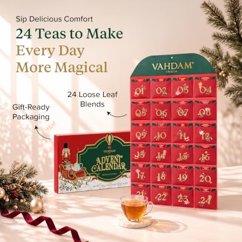VAHDAM Tea Advent Calendar 2026 LIMITED EDITION (24 Unique Loose Leaf Teas) - Image 5