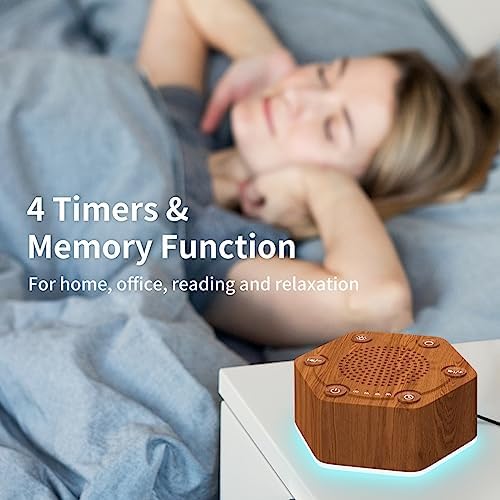 Sound White Noise Machines High Fidelity 30 Unique Non-Looping Soothing Sounds 12 Colors Night Light 4 Timers 10-Level Brightness 32-Level Volume and Memory Function - Image 4