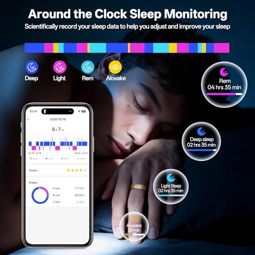 Smart Ring for Women & Men, Health Fitness Tracker Ring - Image 3