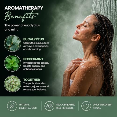 Dermasuri Shower Steamers Aromatherapy, Eucalyptus Mint Shower Tablets - Image 4