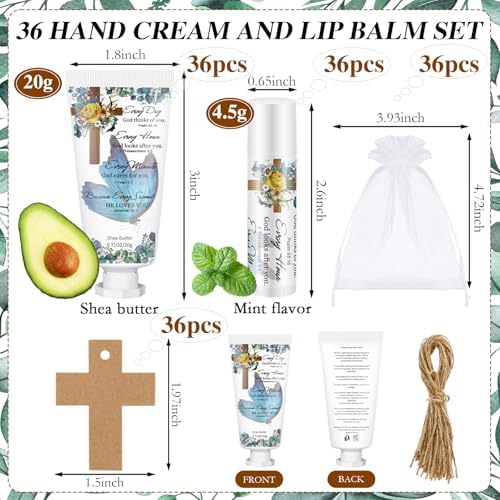 144 Pcs Blue Bible Lip Balm Hand Cream Party Favor Gifts - Image 2