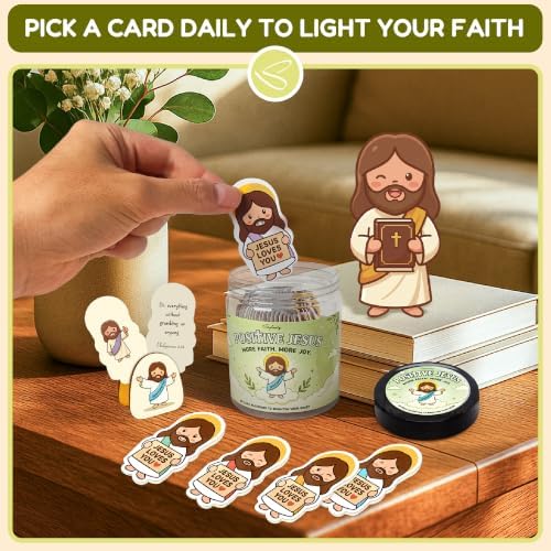 Positive Jesus Cards, Emotional Support Jesus Gifts for Teen Accessories - Image 4