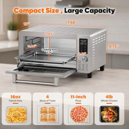 Nuwave Bravo Pro Convection Air Fryer Toaster Oven Combo - Image 2