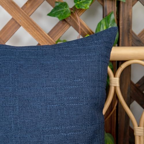 Kevin Textile Outdoor Waterproof 22”x22” Pillow Covers 2 Pack, Blue - Image 4
