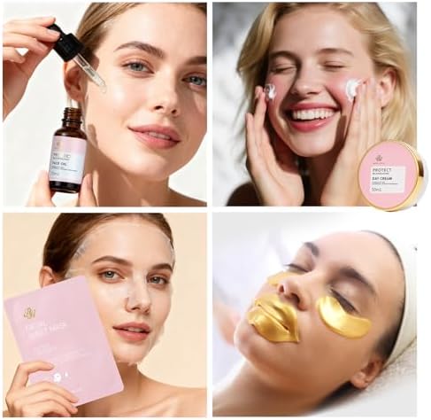 Mother's Day Gifts for Mom, Rose 23 Pcs Facial Skin Care Set, Bath and Body Gifts Basket Set for Women, Home Spa Set, Self-Care Set, Face Oil, Birthday, Christmas, Valentines, Girlfriend, Anniversary - Image 2