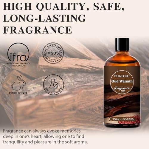 PHATOIL Oud Warmth Fragrance Oil for Diffuser Aromatherapy 3.38FL.OZ - Image 2