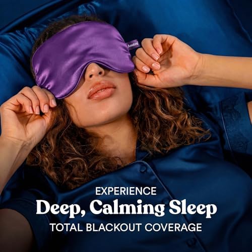 ASUTRA Silk Eye Pillow for Sleep, Purple - Filled w/Lavender (One Size) - Image 4