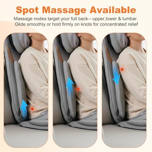 Shiatsu Neck and Back Massager, Rolling Up and Down Deep Tissue Pain Relief - Image 6