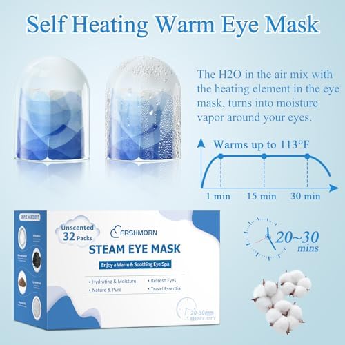 32Packs Steam Eye Mask Heated Eye Masks For Dry Eyes, Unscented - Image 5