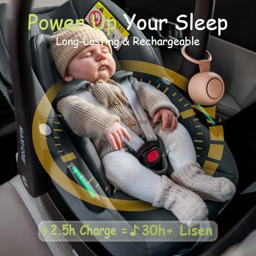 Portable Baby Sound Machine & Essentials for Babies & Kids - Peach - Image 4