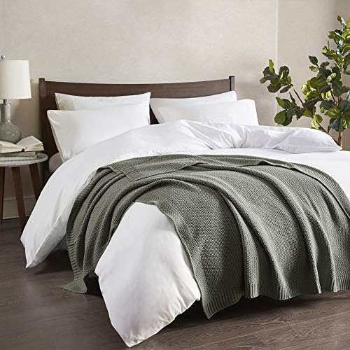 INK+IVY Bree Knit Throw Blanket for Bed, Sofa, and Couch, Lightweight, Breathable, Soft & Cozy Summer Blanket, Throw (50 in x 60 in), Charcoal - Image 2