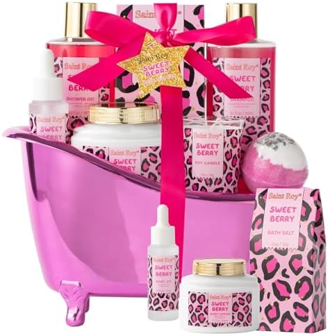 Home Spa Self Care Bath and Body Spa Gift Basket for Women by SaintRoy
