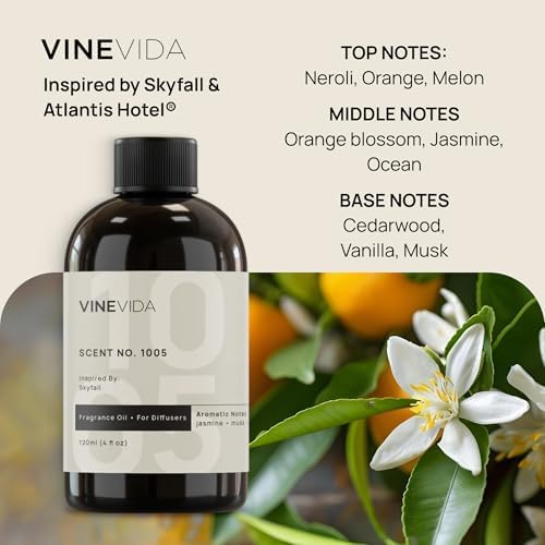 VINEVIDA (16oz) Hotel Fragrance Collection Diffuser Oil - Hotel Scents Diffusers for Home - Cold Air Diffuser Oil - Hotel Scent Essential Oil - Scent No.1005 Inspired by Atlantis Hotel - Image 2