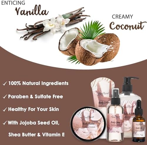 Aqua Elegante Premium Spa Gift Set For Women - Coconut & Vanilla - Image 4