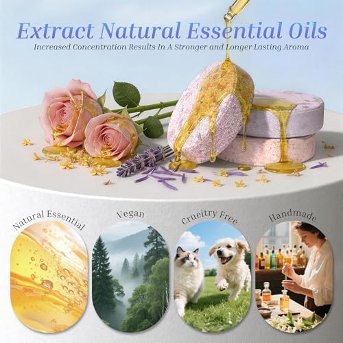 Shower Steamers Aromatherapy Gifts for Women, Relief 8 Pack - Image 4