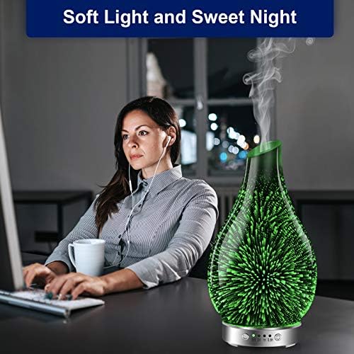 MAXWINER Essential Oil Diffusers Ultrasonic 3D Glass Aromatherapy Diffuser - Image 4