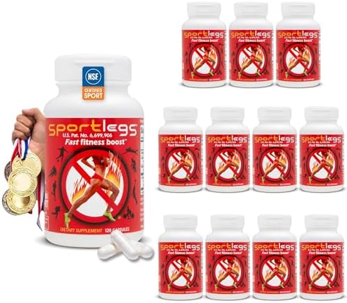 SPORTLEGS Lactate Fuel Pre-Workout Training Aid, 120 Count (Pack of 12) by Sportlegs