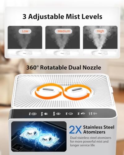 Mifasol Cool Mist Humidifier Large Room, Whole House Humidifiers for Home - Image 6