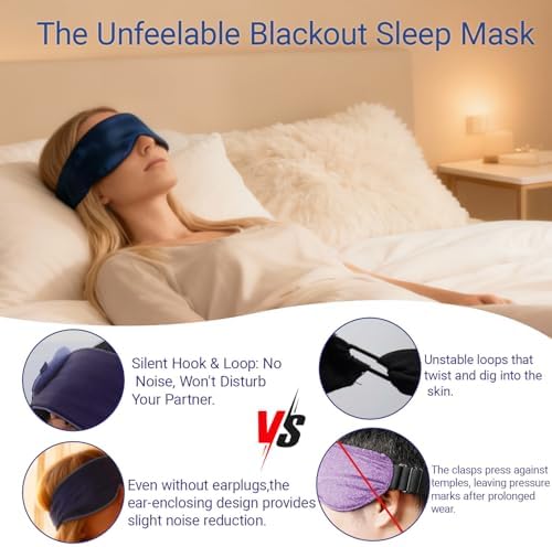 Sleep Mask ，Soft and Comfortable Sleep mask,100% Light-Blocking, Adjustable Design,Unisex fit, Perfect for Travel, Flights, and naps. - Image 5