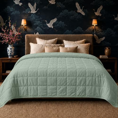 HomeSmart King Size Weighted Blanket 20 lbs, Also Fits California King Beds by HomeSmartProducts