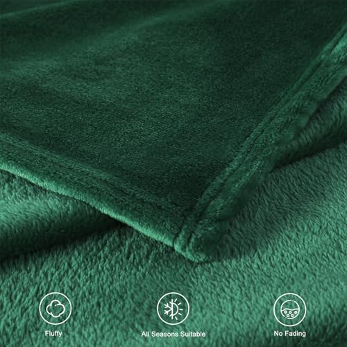 TASTHROW DarkGreen Throw Blanket 60x80 Inches - Image 4