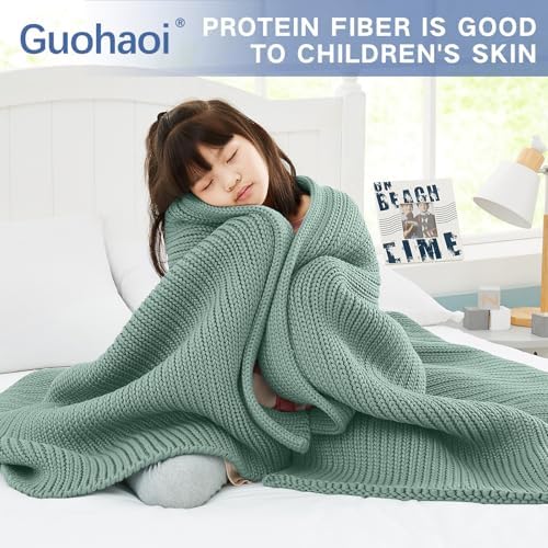 Guohaoi Knitted Weighted Blanket for Adults, 48"x72" 10lbs Full/Queen Size - Image 7