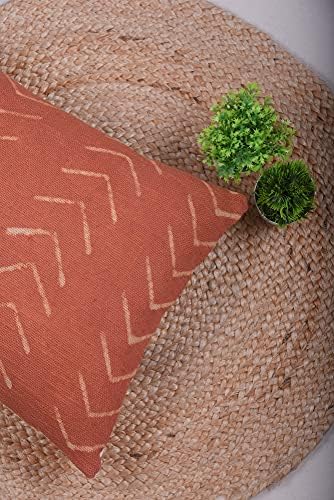 Trade Star 100% Cotton Throw Pillow Cover Farmhouse Lumbar Cushion Cover Tribal Pillow Shams Mudcloth Ethnic for Bedroom (Rust Phoenix 14X22 INCHES) - Image 4