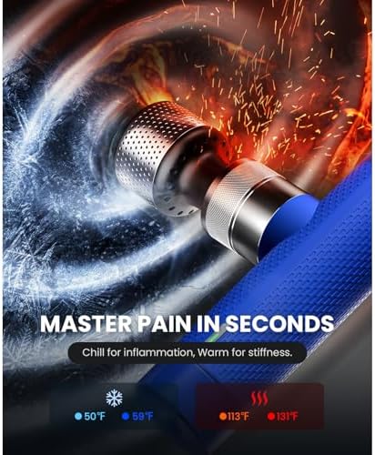 BOB AND BRAD A7 Pro Massage Gun with Heat and Cold for Deep Tissue Massage - Image 2