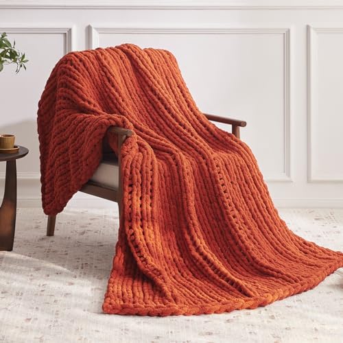 Negwoo Chunky Knit Throw Blanket, Knitted Throw Chenille Yarn, 30"*40" - Image 2