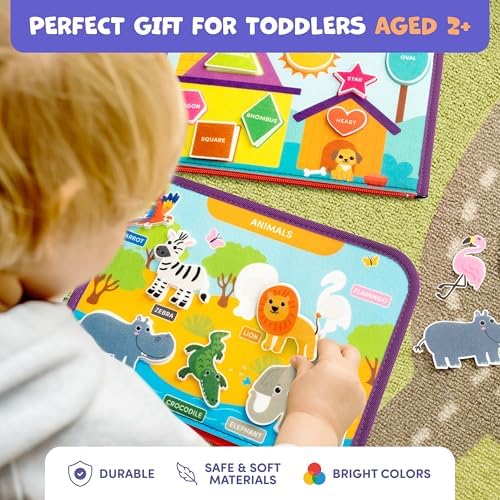 Clever Fox Play Busy Book, Toy for Toddlers, Babies & 3+ Year Olds, Purple - Image 6
