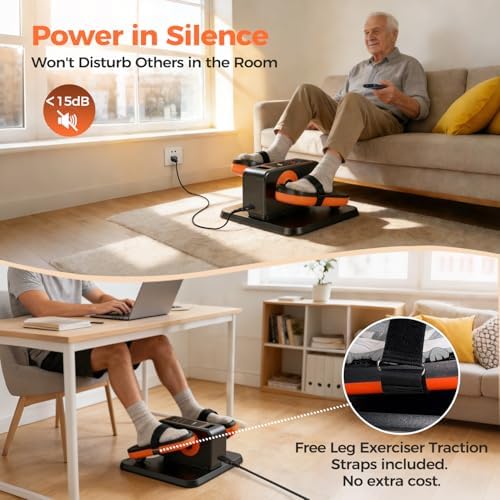 ESL Under Desk Elliptical, Electric Elliptical Leg Exerciser for Seniors - Image 6