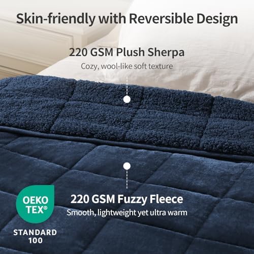 Uttermara Weighted Blankets for Adults Queen Size, 12lbs 60x80 inches - Image 2