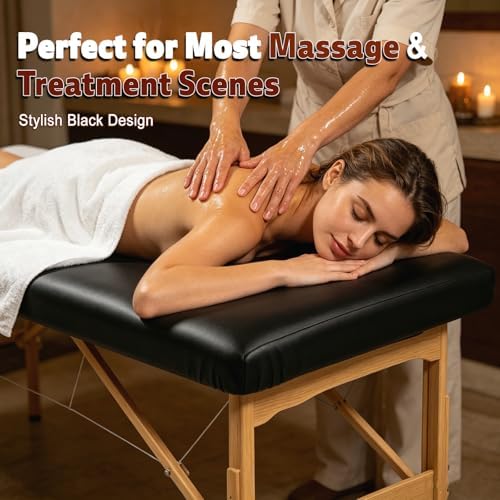2 Pack Waterproof Massage Table Cover Stretch PU Leather Massage Bed Fitted Cover with Elastic Band 72 * 27.5 * 7 Inch Reusable Protection Sheets for Spa Lash Tattoo Beds - Image 3