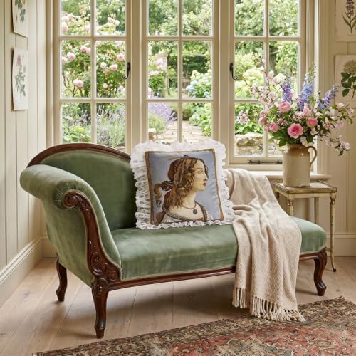 patdrea Designer Velvet Throw Pillow Cover,Set of 2,18"x18"-Botticelli A - Image 7