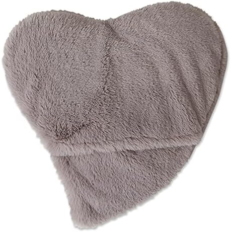 Bucky Hot & Cold Therapy Spa Collection, Ultra Luxe Heart Warmer, Plush Gray by Bucky