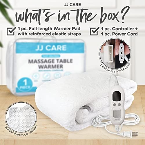 JJ CARE Massage Table Warmer 30"x73", Sherpa Fleece, 3 Heat Control Settings, 13ft Power Cord & Overheat Protection for Massage Therapy Bed Warmer Mattress Table Pad - Image 4