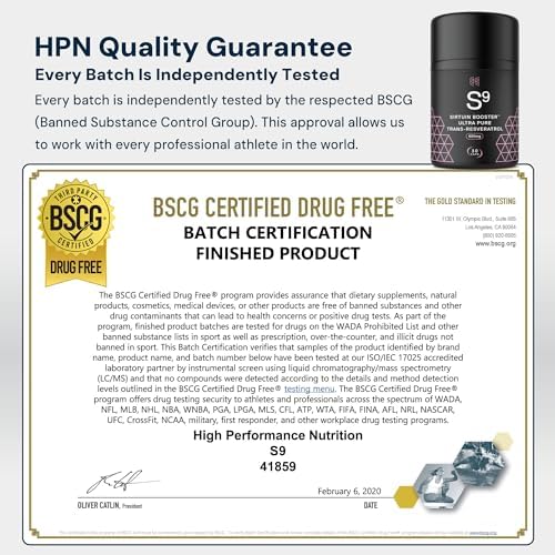 HPN S(9) Trans-Resveratrol for Antioxidant & Sirtuin Support, 30 Caps - Image 5