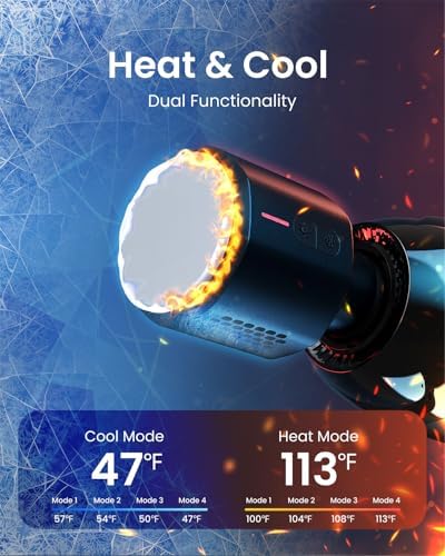 RENPHO Power+ Thermacool Massage Gun with Heat and Cold - Image 2