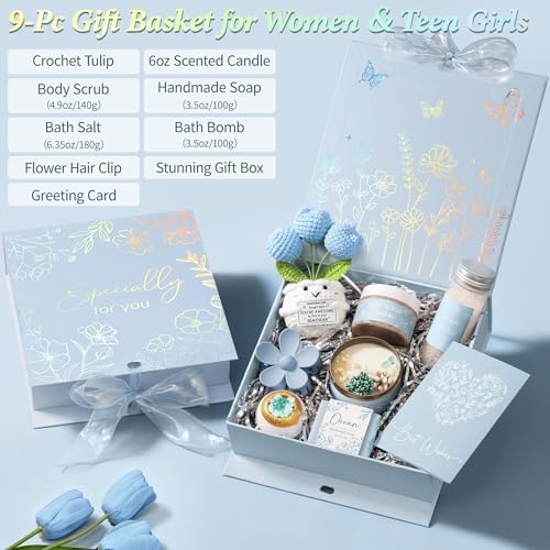 Spa Gifts Baskets for Women Bath Set Birthday Gifts for Women Self Care Kit - Image 2