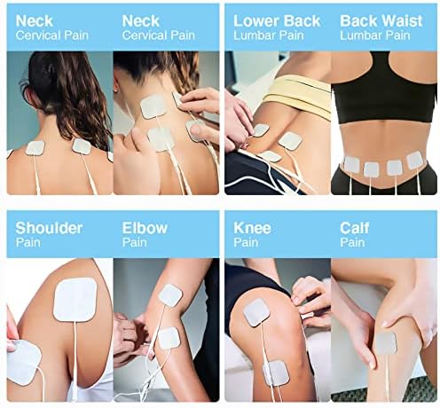TENKER TENS Unit Replacement Pads 2x2" Reusable TENS Electrode Pads - 20PCS 3rd Gen Latex-Free Self-Adhesive Electrotherapy Patches Compatible with AUVON, Etekcity, Nicwell Care TENS - Image 6