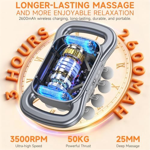 16 Head Massage Gun Deep Tissue,Cordless Electric Back Percussion Massager - Image 5