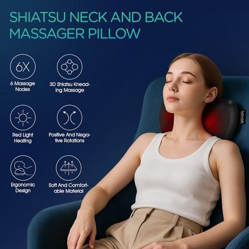 VOYOR-Health Neck and Back Massager with Heat for Shoulder, Lower Back, Leg - Image 2
