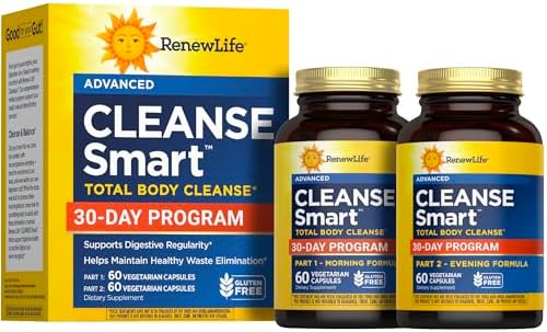 Renew Life Cleanse Smart 30-Day Program | Advanced Total Body Cleanse by RenewLife