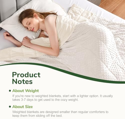 Sivio Weighted Blanket for Adults, Queen Size, 15 lb 60 x 80 inch - Image 7