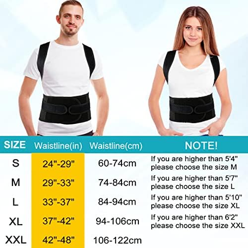Back Brace Posture Corrector for Women and Men, Relief for Waist, Back and Shoulder Pain, Adjustable and Breathable, Improve Posture XL(37"-42") - Image 7