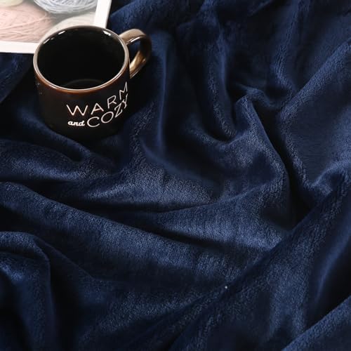 TASTHROW Navy Throw Blanket 60x80 Inches - Image 6