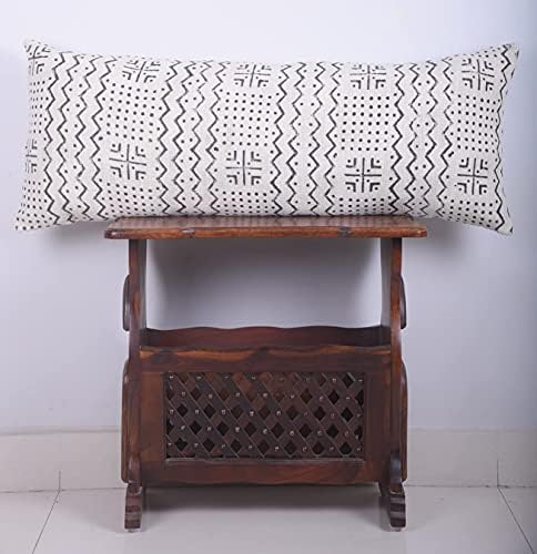 Trade Star Mudcloth 14X36 Lumber Pillow Cover 100% Cotton Authentic Throw Cushion Cover Highly Durable Cushion Case Large Body Indian Modern Living Room Decor for Bed (Ivory ALMA) - Image 4